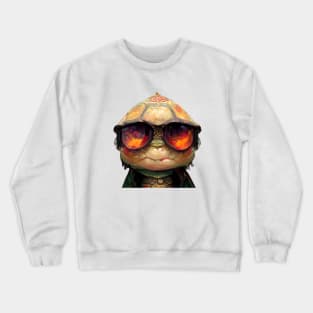 Cool Turtle In The Sunglasses Crewneck Sweatshirt